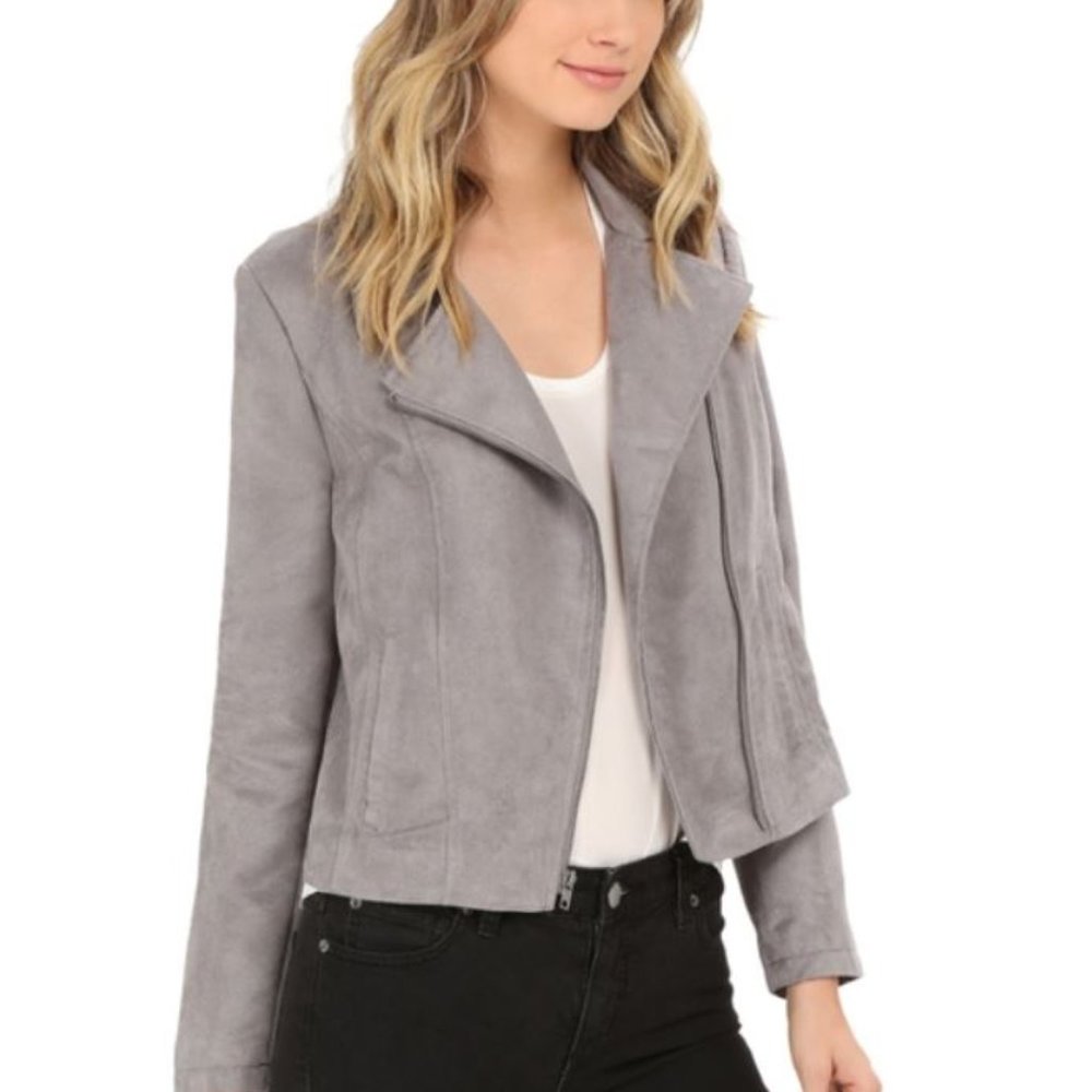 Jack by BB Dakota Johanness Suede Moto Jacket